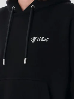 Felpa con cappuccio e logo Off-white