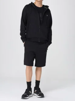 Felpa con cappuccio e logo Saggy Boss in misto cotone