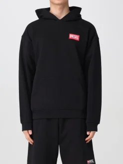 Felpa con cappuccio e logo Diesel