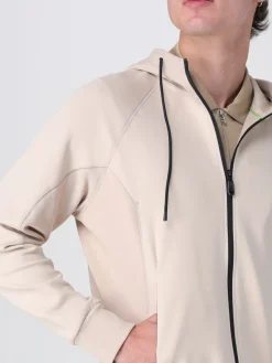 Felpa con cappuccio e logo Saggy Boss in misto cotone