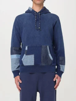 Felpa con cappuccio e toppe in denim Polo Ralph Lauren