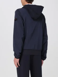 Felpa con cappuccio e zip Peuterey in tessuto tecnico