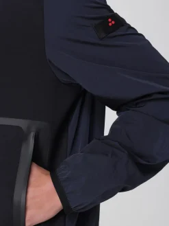 Felpa con cappuccio e zip Peuterey in tessuto tecnico