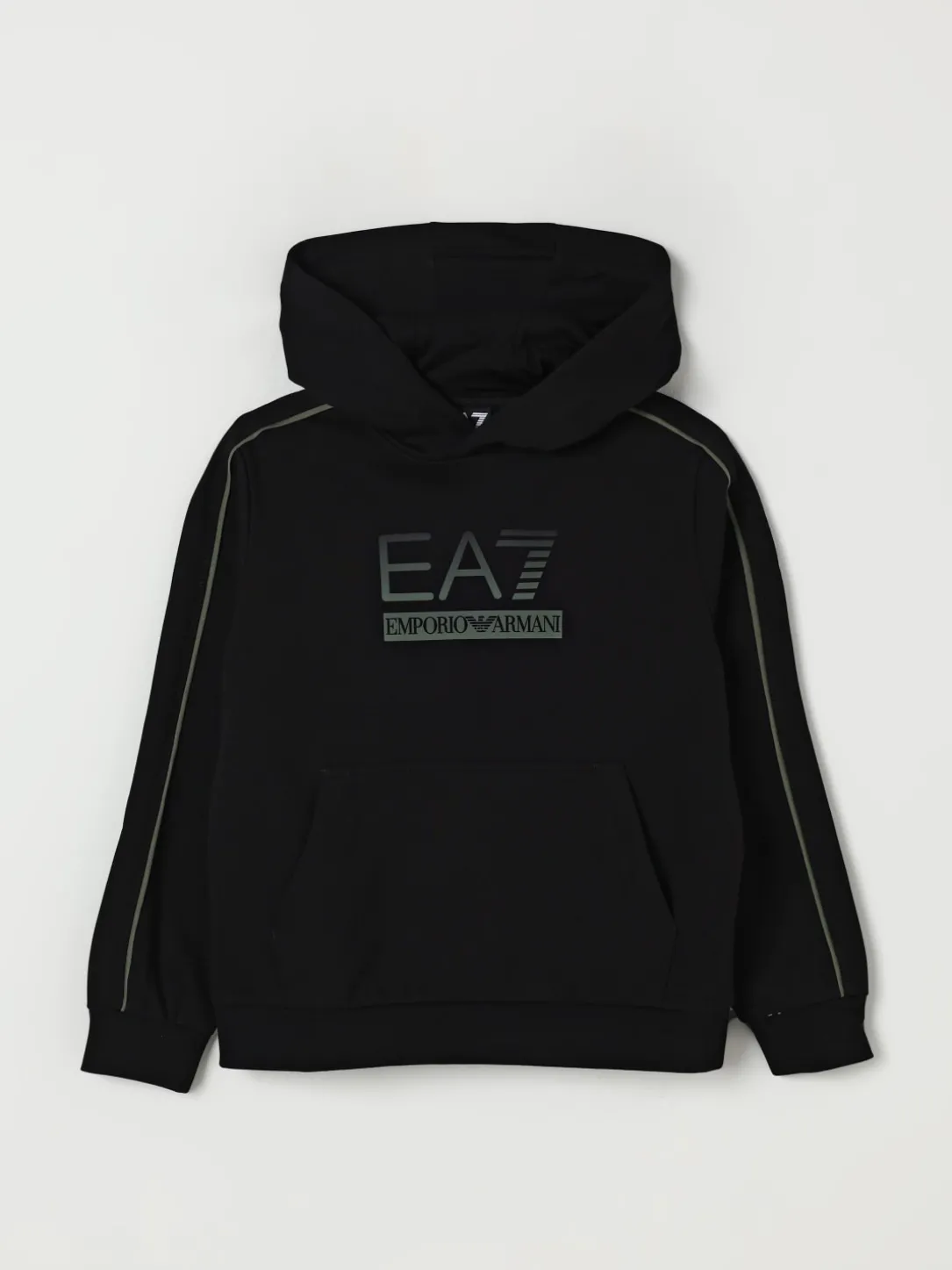 Felpa con cappuccio EA7 in misto cotone