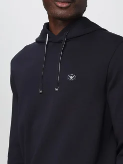 Felpa con cappuccio Emporio Armani in cotone