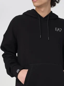 Felpa con cappuccio in cotone con maxi grafica