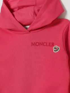 Felpa con cappuccio in cotone con logo Moncler