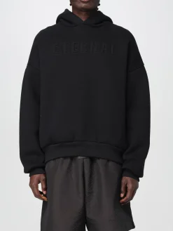 Felpa con cappuccio in misto cotone con logo Fear Of God