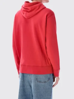 Felpa con cappuccio in misto cotone con logo Pony Polo Ralph Lauren