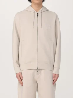 Felpa con cappuccio in misto cotone Emporio Armani