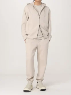 Felpa con cappuccio in misto cotone Emporio Armani