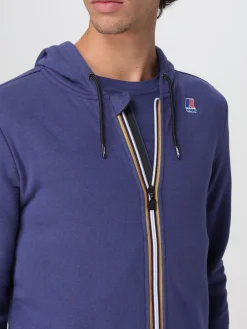 Felpa con cappuccio K-Way in jersey