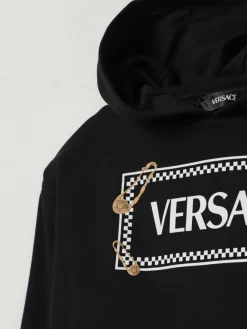 Felpa con cappuccio Versace in cotone