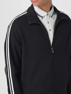 Felpa con zip Emporio Armani in misto cotone