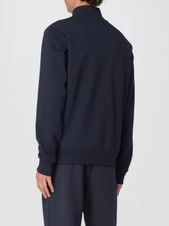 Felpa con zip in cotone Boss