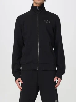 Felpa con zip in cotone Oval D Diesel