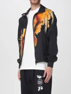 Felpa con zip in poliestere stampata Y-3