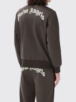 Felpa con zip in poliestere Palm Angels