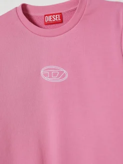 Felpa Diesel in cotone con logo ricamato