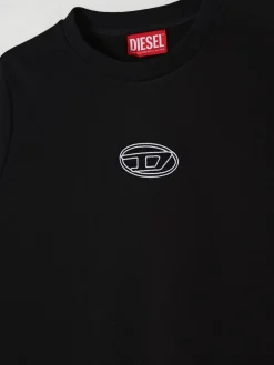 Felpa Diesel in cotone con logo ricamato