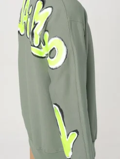 Felpa Disclaimer in cotone con logo