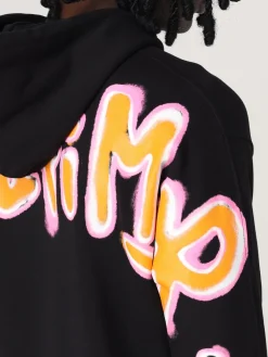 Felpa Disclaimer in cotone con cappuccio