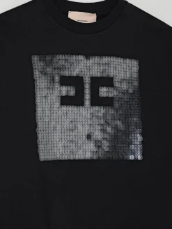 Felpa Elisabetta Franchi La Mia Bambina in cotone con logo