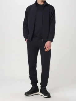 Felpa Emporio Armani in jersey con zip