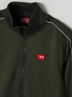 Felpa in acetato con logo Oval D Diesel