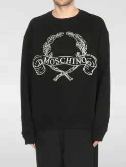 Felpa in cotone con logo Moschino Couture