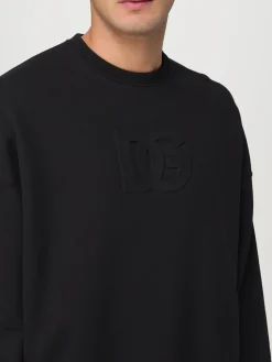 Felpa in cotone con logo Dolce & Gabbana