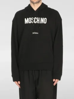 Felpa in cotone con logo Moschino Couture