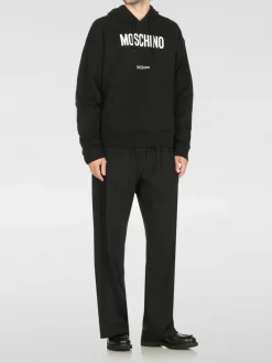 Felpa in cotone con logo Moschino Couture