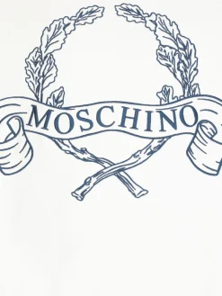 Felpa in cotone con logo Moschino Couture