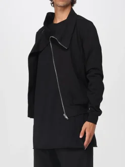 Felpa in cotone con zip asimmetrica Rick Owens