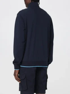 Felpa in cotone con zip SUN68