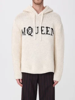Felpa in maglia con cappuccio McQueen