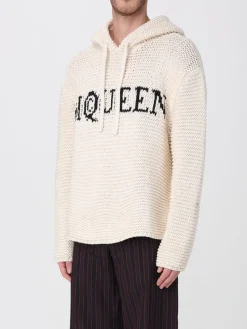 Felpa in maglia con cappuccio McQueen