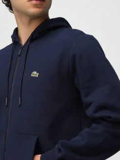 Felpa Lacoste in cotone con zip