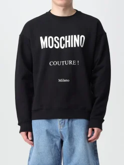 Felpa Moschino Couture in cotone con logo