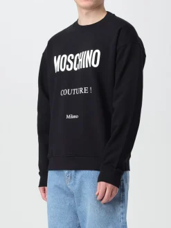 Felpa Moschino Couture in cotone con logo