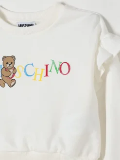 Felpa Moschino in cotone stretch con logo