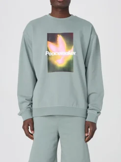 Felpa over in cotone stampata Oamc