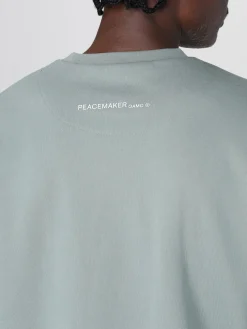 Felpa over in cotone stampata Oamc