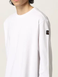 Felpa Paul & Shark in cotone con patch logo