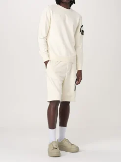 Felpa Stone Island in cotone con logo