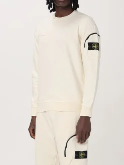 Felpa Stone Island in cotone con logo