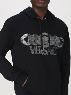 Felpa Versace in cotone con logo
