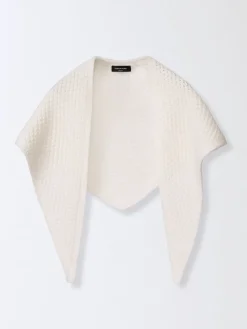 Foulard Fabiana Filippi in Platinum mohair punto catena