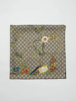 Foulard Gucci in seta con stampa monogram all over